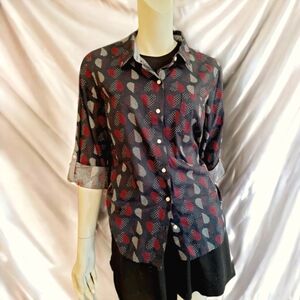 Net Tommy Hilfiger girls heart button up